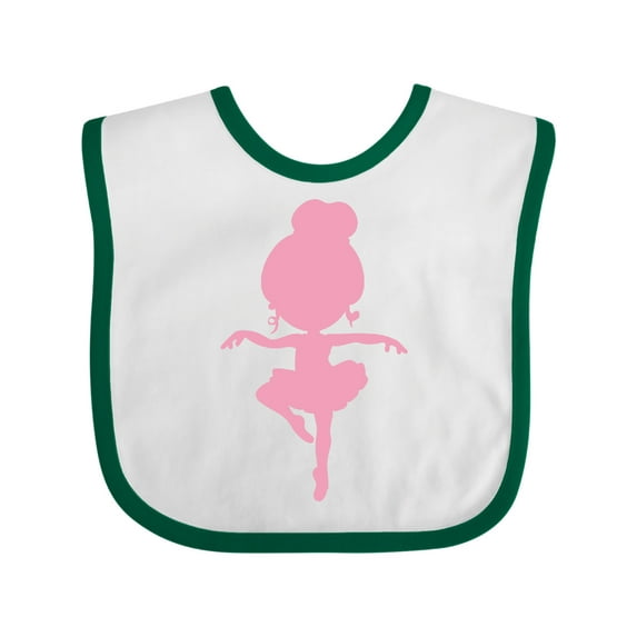 Inktastic Dancing Ballerina Girls Baby Bib