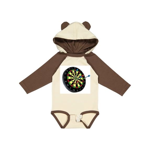 Inktastic Dart Board Boys or Girls Long Sleeve Baby Bodysuit