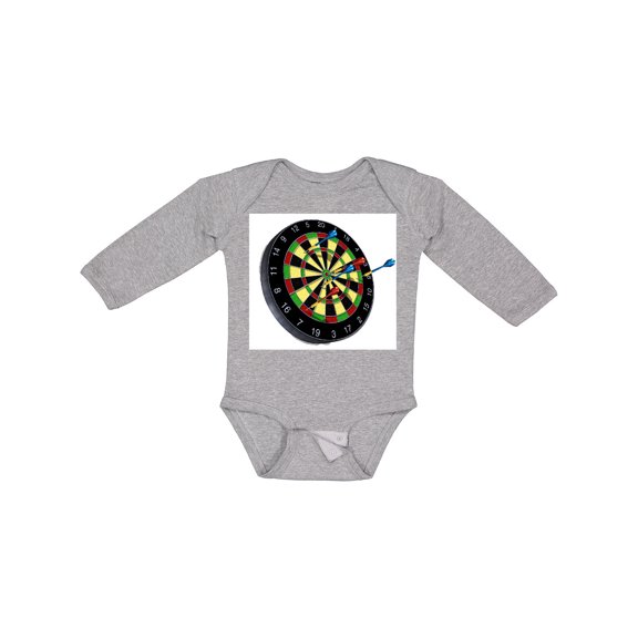 Inktastic Dart Board Boys or Girls Long Sleeve Baby Bodysuit