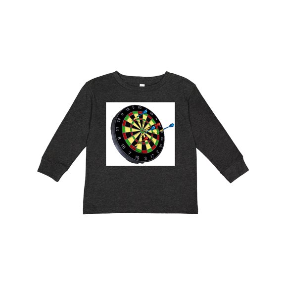 Inktastic Dart Board Boys or Girls Long Sleeve Toddler T-Shirt