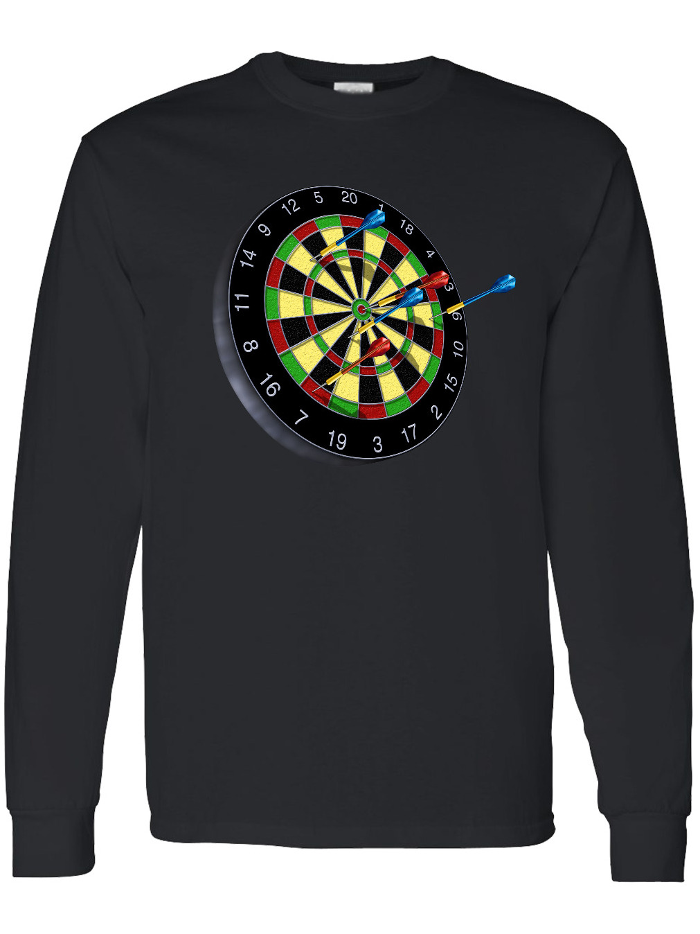 Inktastic Dart Board Long Sleeve T-Shirt