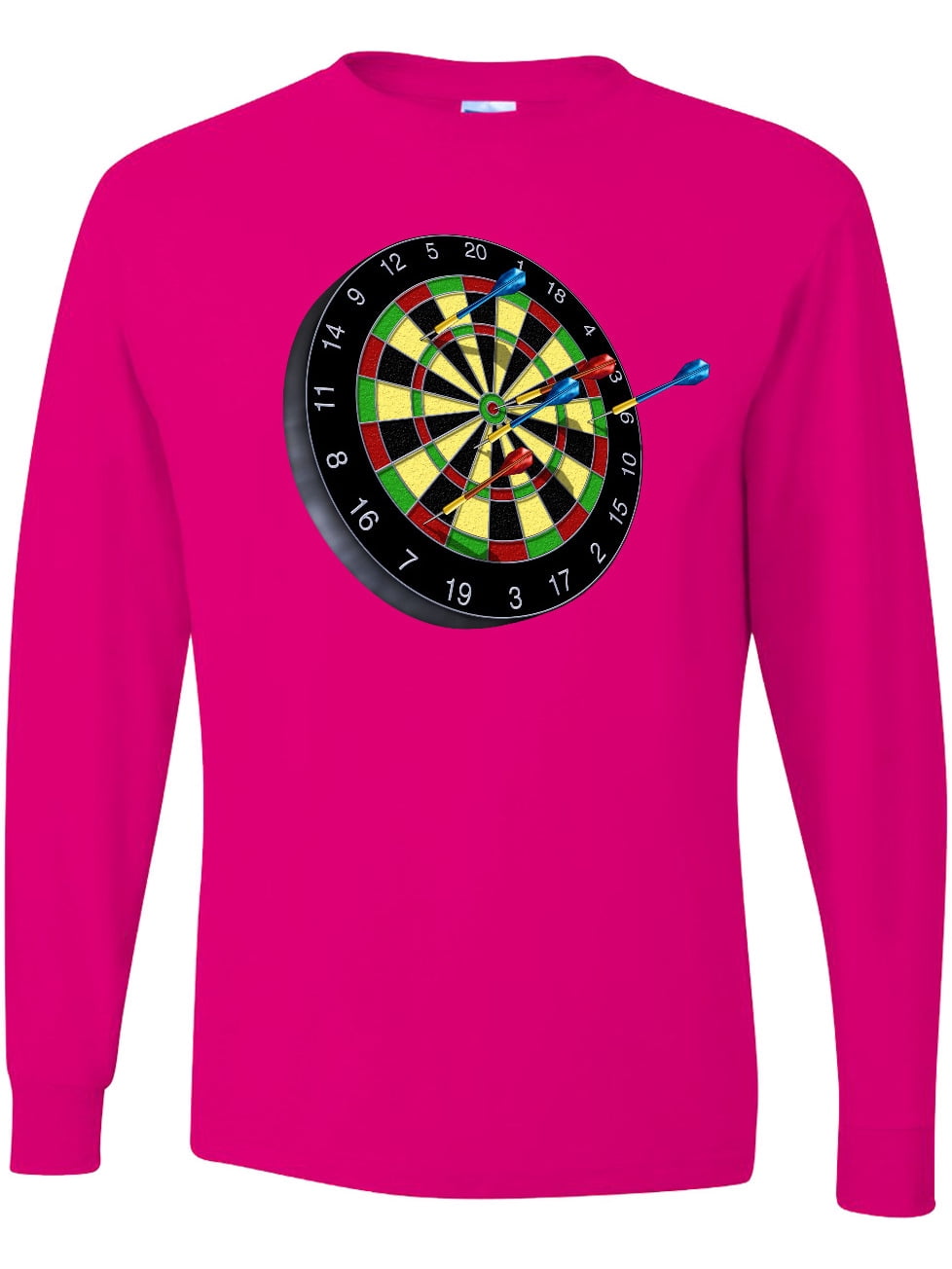 Inktastic Dart Board Long Sleeve T-Shirt
