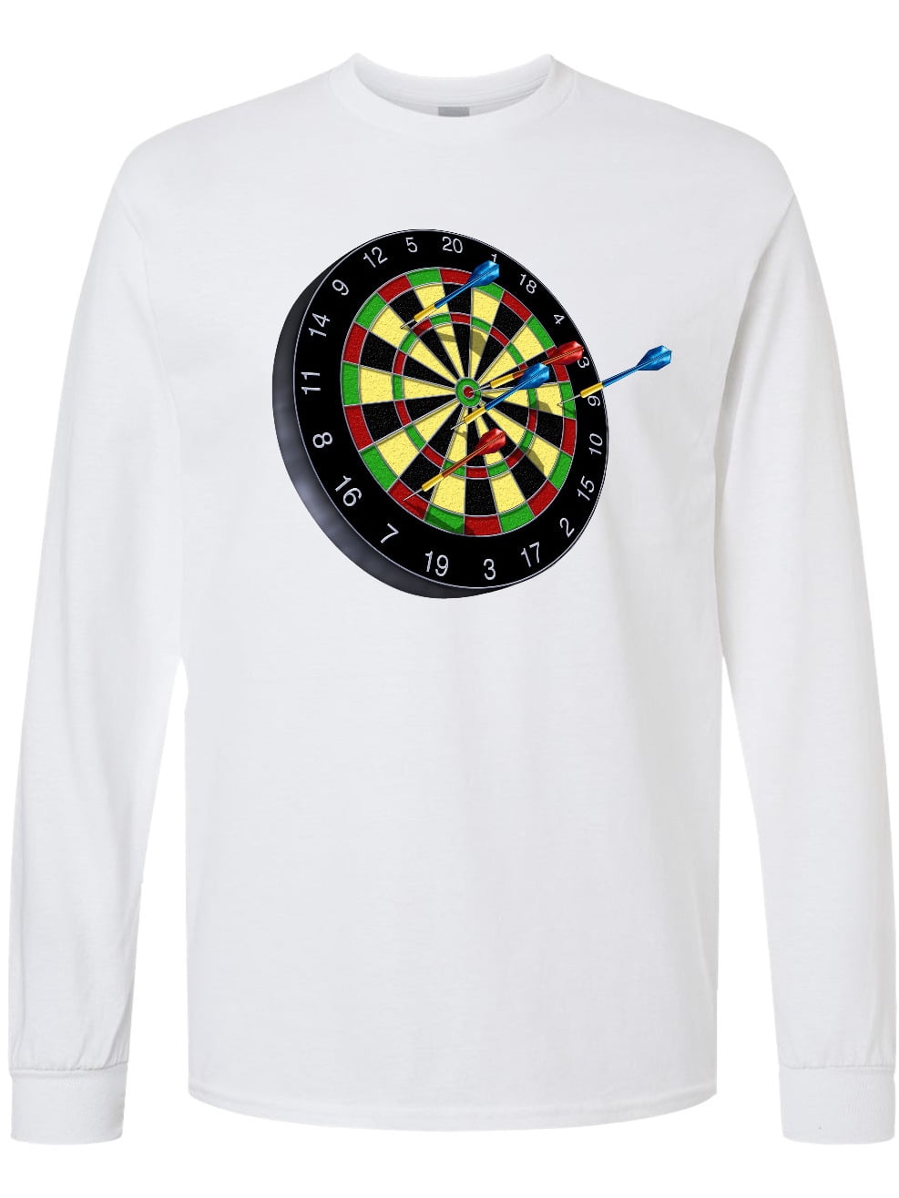 Inktastic Dart Board Long Sleeve T-Shirt