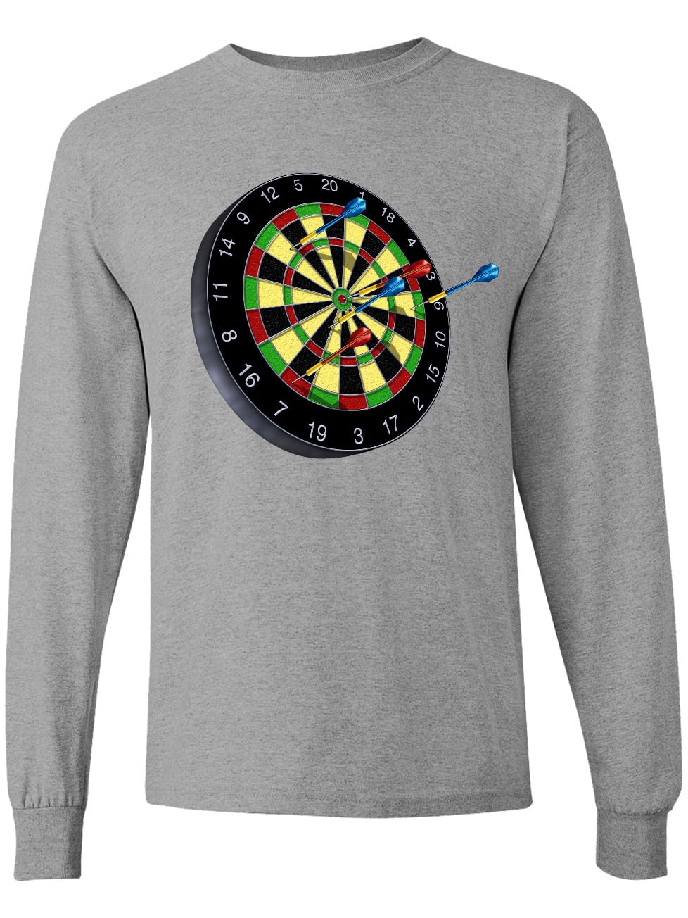 Inktastic Dart Board Long Sleeve T-Shirt
