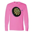 thumbnail image 1 of Inktastic Dart Board Long Sleeve T-Shirt, 1 of 5