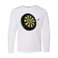 thumbnail image 1 of Inktastic Dart Board Long Sleeve Youth T-Shirt, 1 of 5