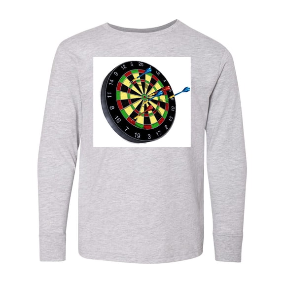 Inktastic Dart Board Long Sleeve Youth T-Shirt