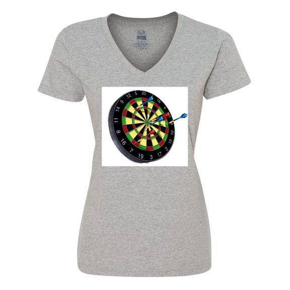 Inktastic Dart Board Women's V-Neck T-Shirt