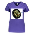 thumbnail image 1 of Inktastic Dart Board Women's V-Neck T-Shirt, 1 of 5