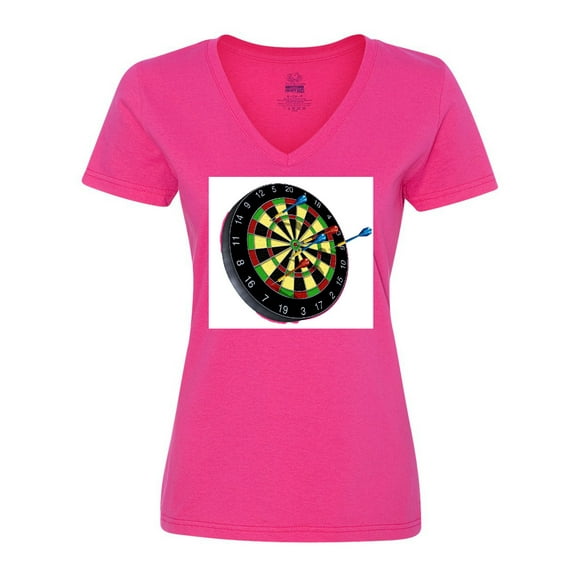 Inktastic Dart Board Women's V-Neck T-Shirt