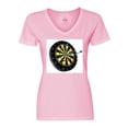 thumbnail image 1 of Inktastic Dart Board Women's V-Neck T-Shirt, 1 of 5