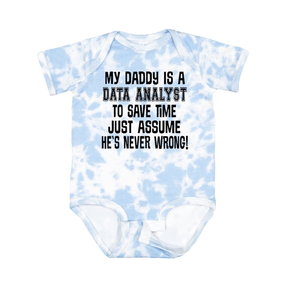 Inktastic Data Analyst Daddy Quote Boys or Girls Baby Bodysuit