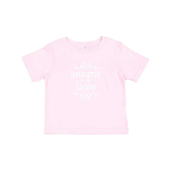 Inktastic Daughter of the Groom in White Girls Toddler T-Shirt