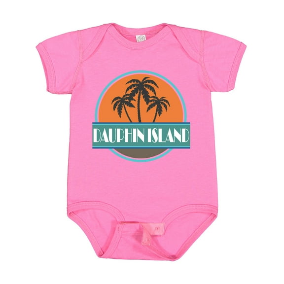 Inktastic Dauphin Island Alabama Vacation Boys or Girls Baby Bodysuit