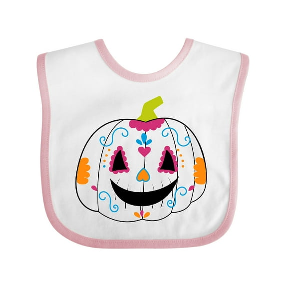 Inktastic Day Of The Dead Pumpkin Boys or Girls Baby Bib