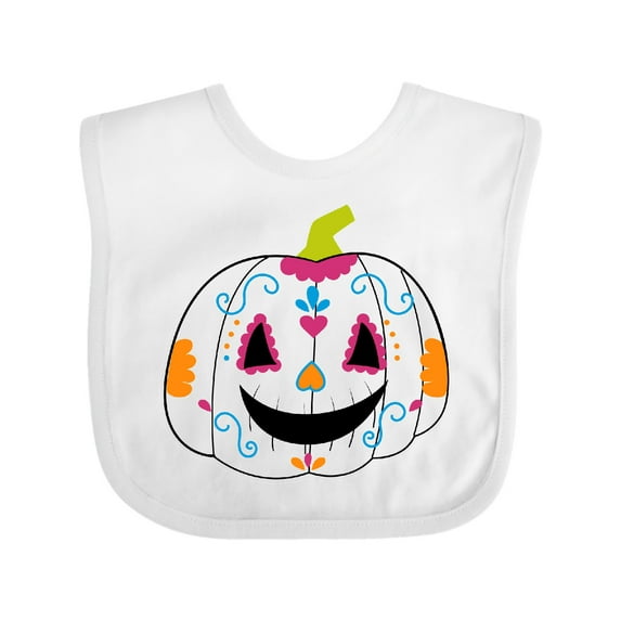Inktastic Day Of The Dead Pumpkin Boys or Girls Baby Bib