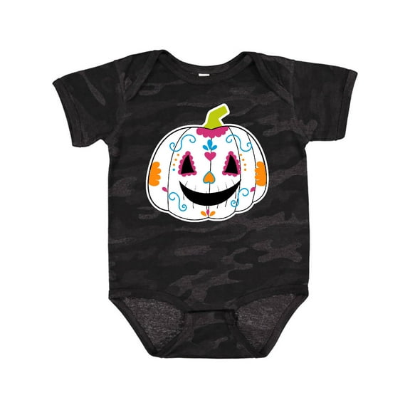Inktastic Day Of The Dead Pumpkin Boys or Girls Baby Bodysuit