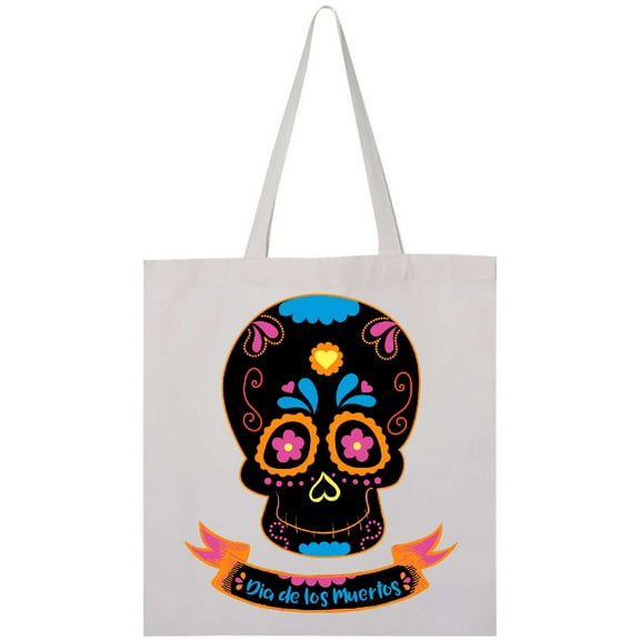 Inktastic Day Of The Dead Skull BLK Tote Bag