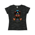 thumbnail image 1 of Inktastic Day Of The Dead Skull BLK Women's T-Shirt, 1 of 5