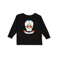 thumbnail image 1 of Inktastic Day Of The Dead Skull Boys or Girls Long Sleeve Toddler T-Shirt, 1 of 5