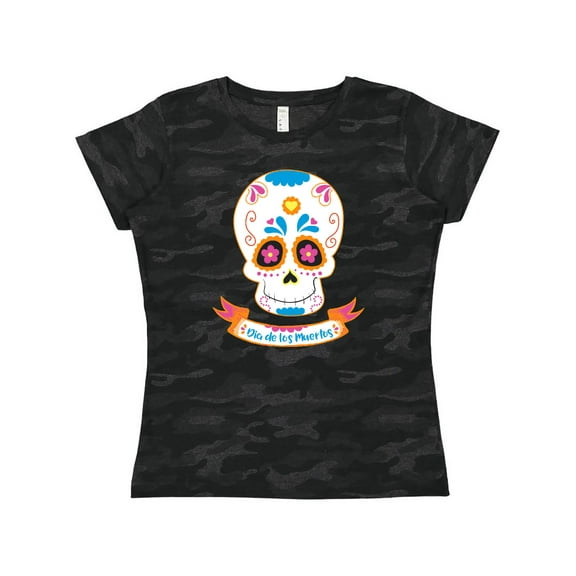 Inktastic Day Of The Dead Skull Women's T-Shirt