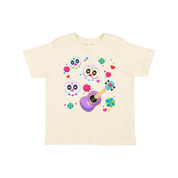 Inktastic Day of the Dead Owl Sugar Skulls and Guitar Boys or Girls Toddler T-Shirt