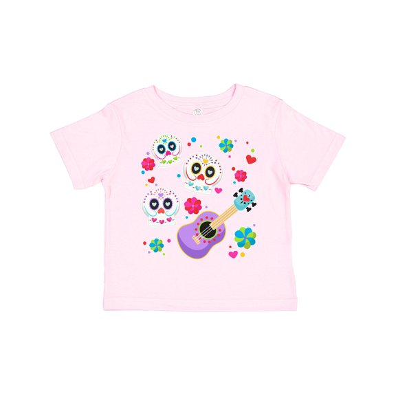 Inktastic Day of the Dead Owl Sugar Skulls and Guitar Boys or Girls Toddler T-Shirt