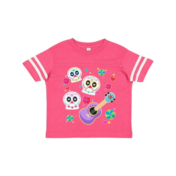 Inktastic Day of the Dead Owl Sugar Skulls and Guitar Boys or Girls Toddler T-Shirt