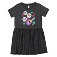 thumbnail image 1 of Inktastic Day of the Dead Owl Sugar Skulls and Guitar Girls Toddler Dress, 1 of 5