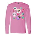 thumbnail image 1 of Inktastic Day of the Dead Owl Sugar Skulls and Guitar Long Sleeve T-Shirt, 1 of 5