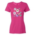 thumbnail image 1 of Inktastic Day of the Dead Owl Sugar Skulls and Guitar Women's T-Shirt, 1 of 5