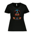 thumbnail image 1 of Inktastic Day of the Dead Skull BLK Women's Plus Size T-Shirt, 1 of 5