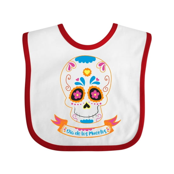 Inktastic Day of the Dead Skull Boys or Girls Baby Bib