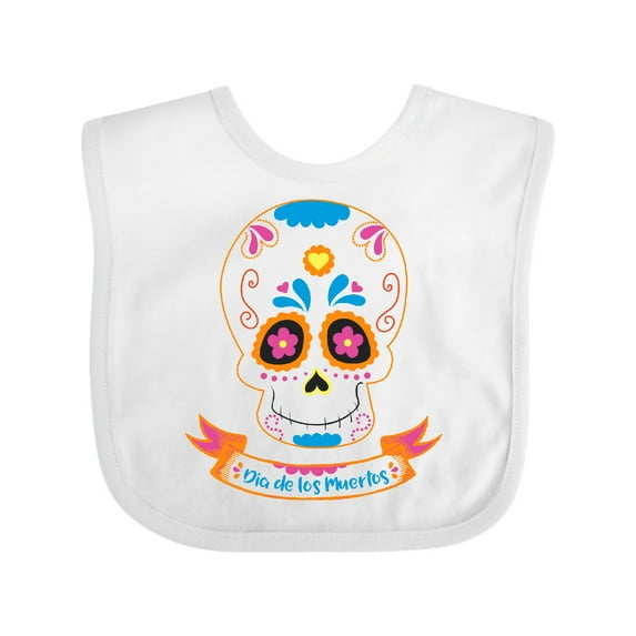 Inktastic Day of the Dead Skull Boys or Girls Baby Bib
