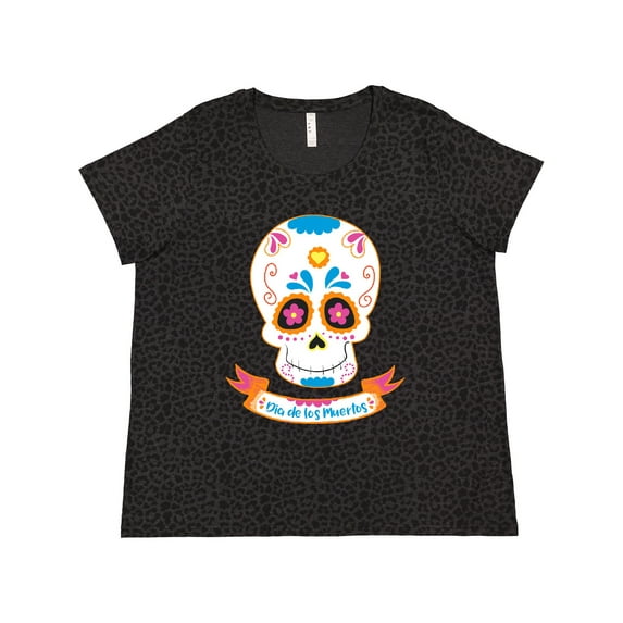 Inktastic Day of the Dead Skull Women's Plus Size T-Shirt