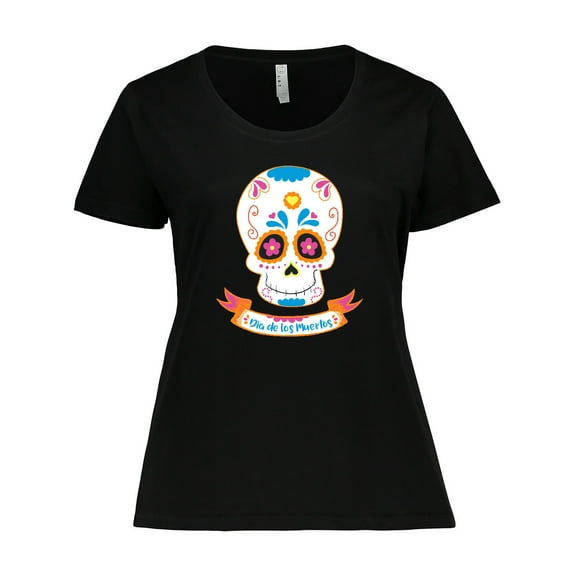 Inktastic Day of the Dead Skull Women's Plus Size T-Shirt