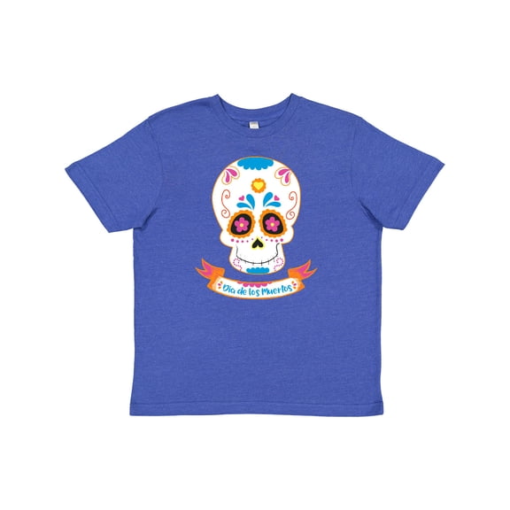 Inktastic Day of the Dead Skull Youth T-Shirt