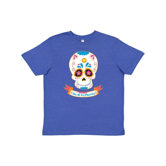 Inktastic Day of the Dead Skull Youth T-Shirt