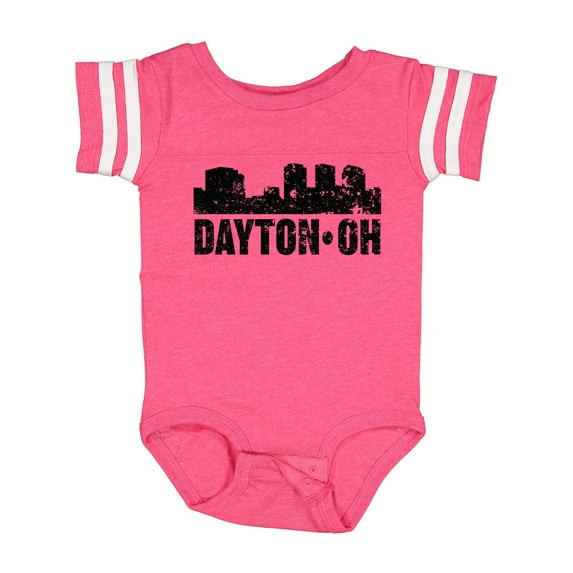Inktastic Dayton Skyline Grunge Boys or Girls Baby Bodysuit