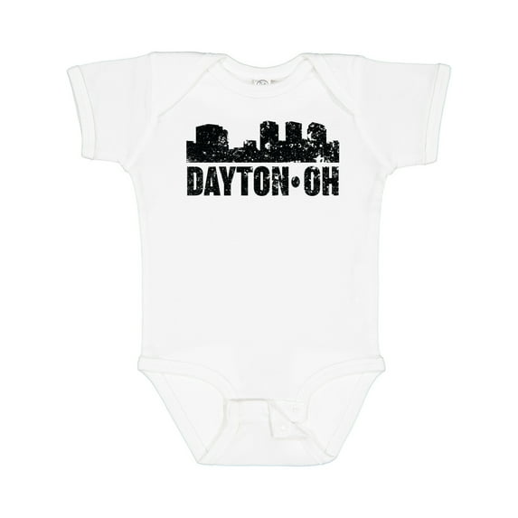 Inktastic Dayton Skyline Grunge Boys or Girls Baby Bodysuit
