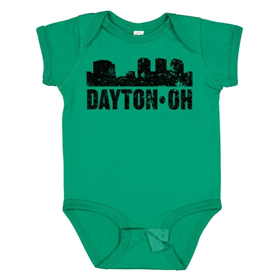 Inktastic Dayton Skyline Grunge Boys or Girls Baby Bodysuit