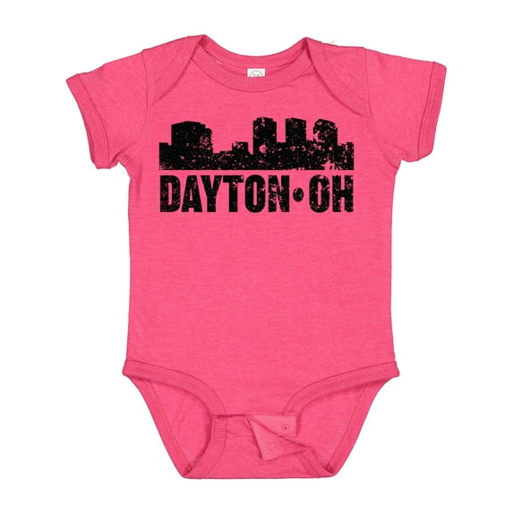 Inktastic Dayton Skyline Grunge Boys or Girls Baby Bodysuit