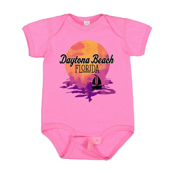 Inktastic Daytona Beach Florida Sunset Girls Baby Bodysuit