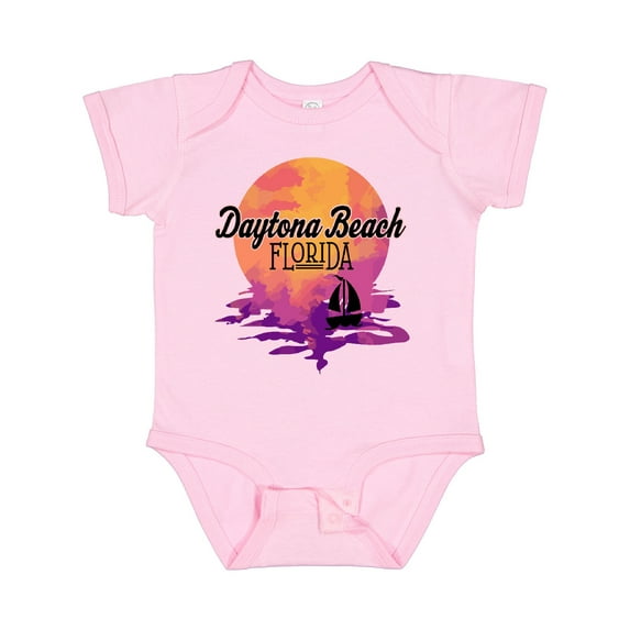 Inktastic Daytona Beach Florida Sunset Girls Baby Bodysuit