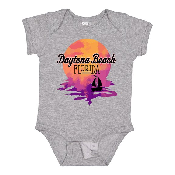 Inktastic Daytona Beach Florida Sunset Girls Baby Bodysuit