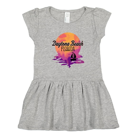 Inktastic Daytona Beach Florida Sunset Girls Toddler Dress