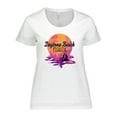 thumbnail image 1 of Inktastic Daytona Beach Florida Sunset Women's Plus Size T-Shirt, 1 of 5