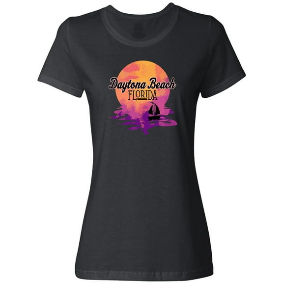 Inktastic Daytona Beach Florida Sunset Women's T-Shirt