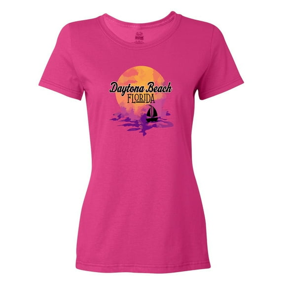 Inktastic Daytona Beach Florida Sunset Women's T-Shirt