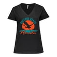 thumbnail image 1 of Inktastic Daytona Beach Florida Vacation Trip Women's Plus Size V-Neck T-Shirt, 1 of 5